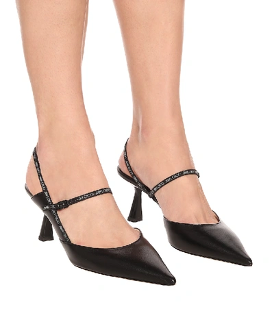 Shop Jimmy Choo Ray 65 Leather Pumps In Black