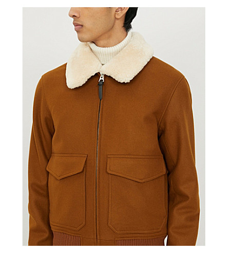sandro shearling jacket