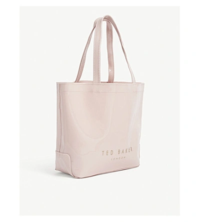 Shop Ted Baker Geeocon Bow Detail Pvc Tote In Grey