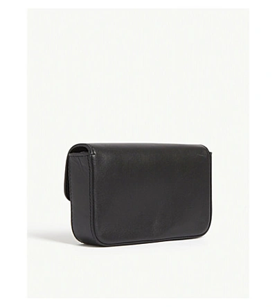 Shop Off-white Leather Cross-body Bag In Black