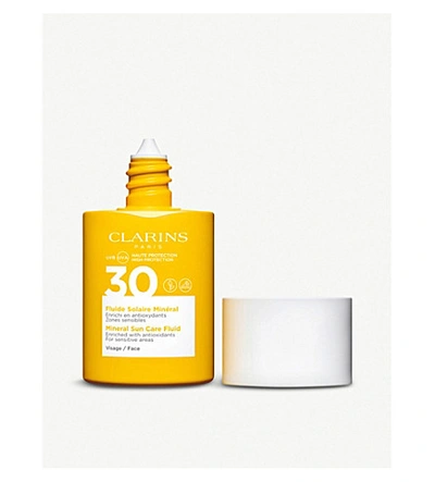 Shop Clarins Mineral Sun Care Fluid For Face Spf 30 30ml