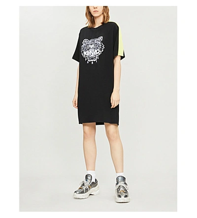 Kenzo tiger cheap crepe dress