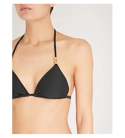 Shop Heidi Klein Core Triangle Bikini Top In Brt-wht