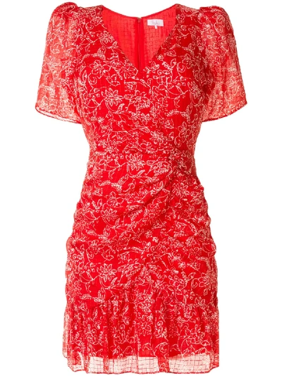 Shop Parker Krislyn Floral-print Dress In Red