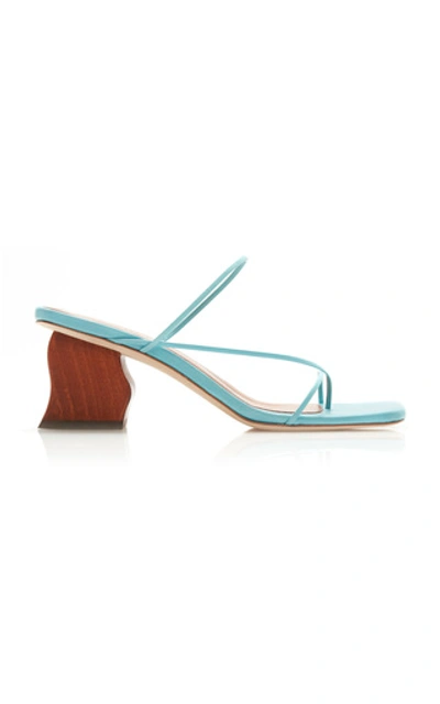 Shop Rejina Pyo Wave Harley Leather Sandals In Blue