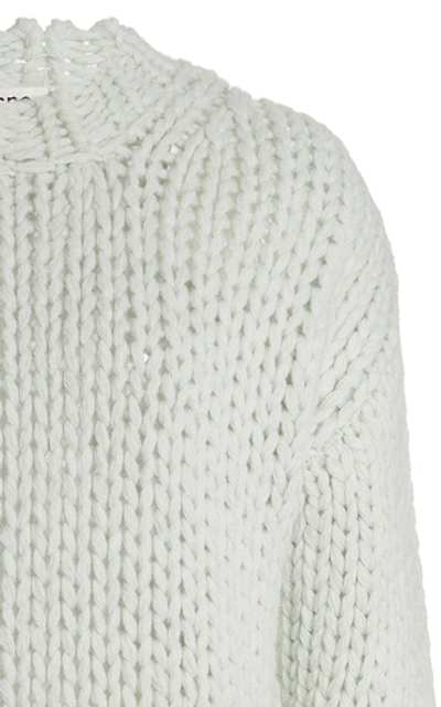 Shop Acne Studios Kirene Dip-dye Wool-blend Sweater In Green