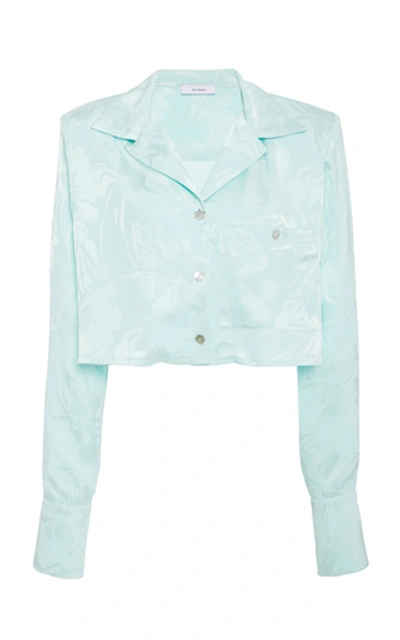 Shop Art Dealer Romee Button Down Top In Green