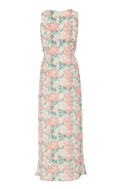 Shop Art Dealer Camelia Silk Dress In Floral