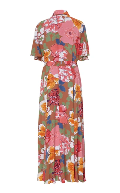 Shop Bytimo Summer Maxi Shirt Dress In Brown