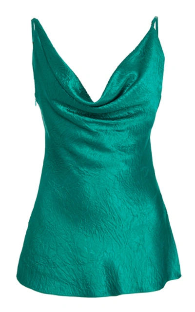 Shop Sies Marjan Amira Satin Camisole Top In Green