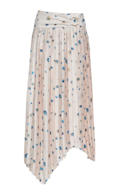 Shop Aje Overture Pleat Ring Midi Skirt In Print
