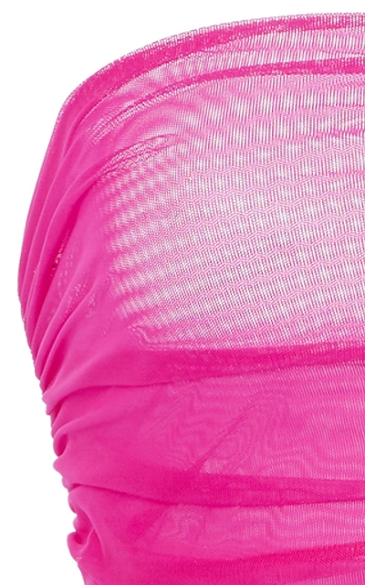 Shop Versace Jersey Bandeau Top In Pink