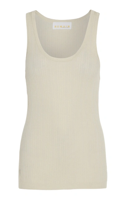 Shop Remain Gere Sleeveless Knit Top In White