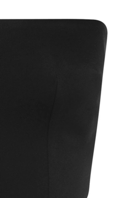 Shop Alex Perry Mackenzie Strapless Satin Jumpsuit In Black