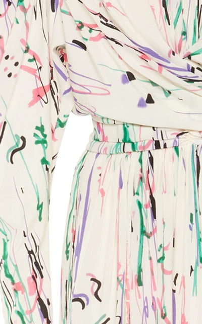 Shop Isabel Marant Filao Printed Silk-blend Midi Dress