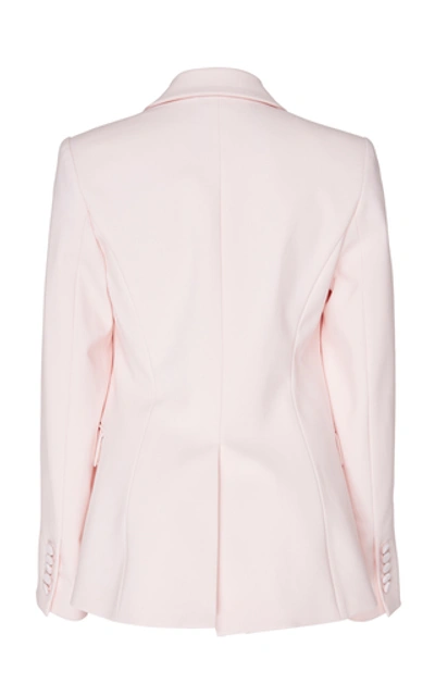Shop Adam Lippes Double Breasted Blazer In Pink