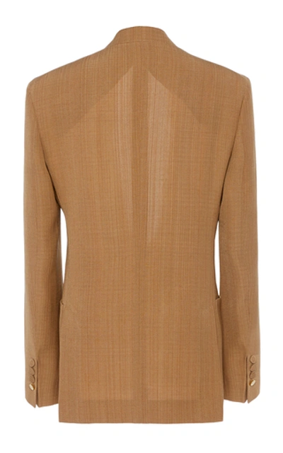 Shop Petar Petrov Jaclyn Silk-blend Blazer In Neutral