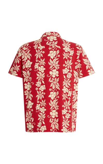 Shop Rrl Printed Cotton Camp Shirt In Red