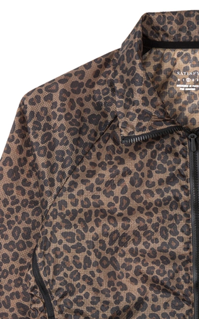 Shop Satisfy Rip Leopard-print Ripstop Running Jacket