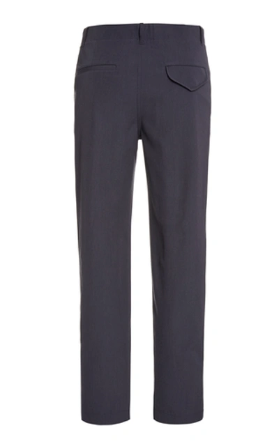Shop Rochas Quintilio Wool And Cotton Straight-leg Pants In Grey