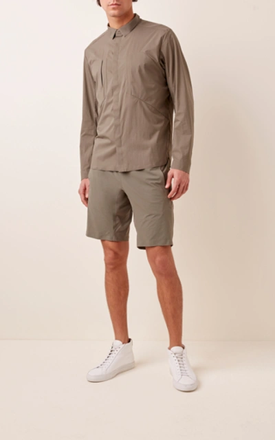 Shop Veilance Secant Nylon Shorts In Grey