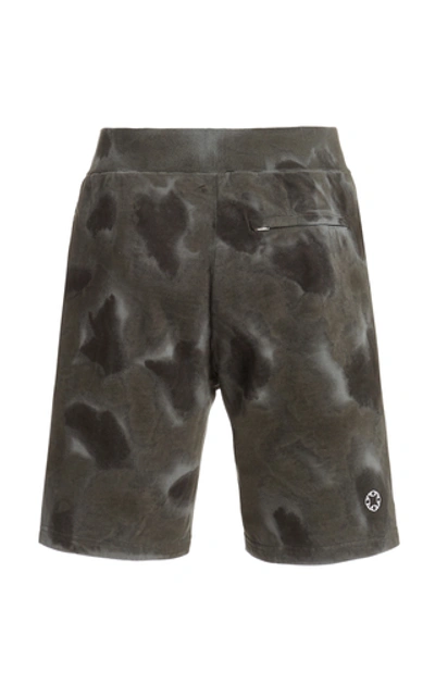 Shop Alyx Printed Cotton Shorts In Black