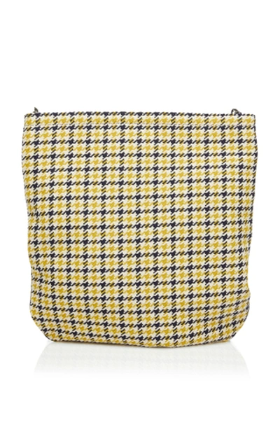 Shop Victoria Beckham Plaid Wallet Shopper Bag