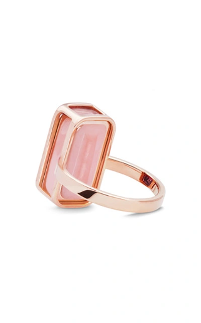 Shop Alina Abegg Pfefferminz Opal 14k Rose Gold Ring In Pink