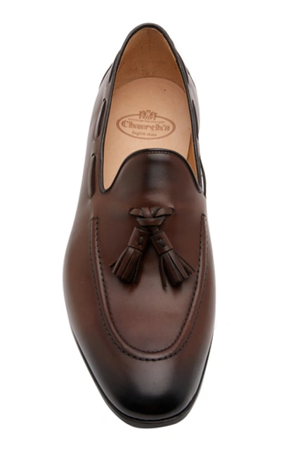 Shop Church's Doughton Tasseled Leather Loafers In Brown