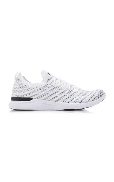 Shop Apl Athletic Propulsion Labs Tech Loom Wave Mesh Sneaker In Black/white