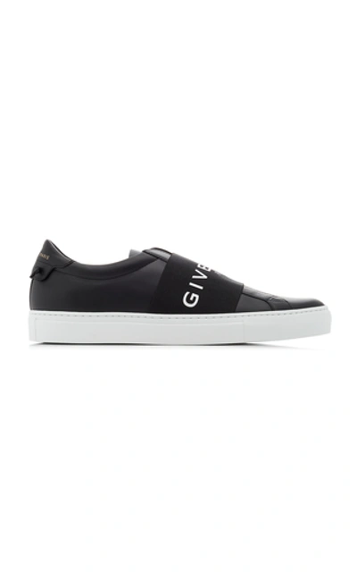 Shop Givenchy Urban Street Leather Sneakers In Black/white