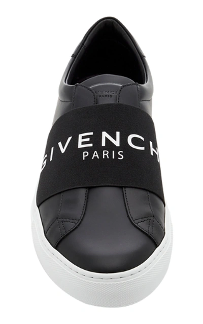 Shop Givenchy Urban Street Leather Sneakers In Black/white