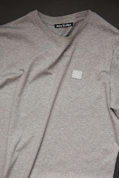 Shop Acne Studios Fa-wn-tshi000001 Light Grey Melange In Crew Neck T-shirt