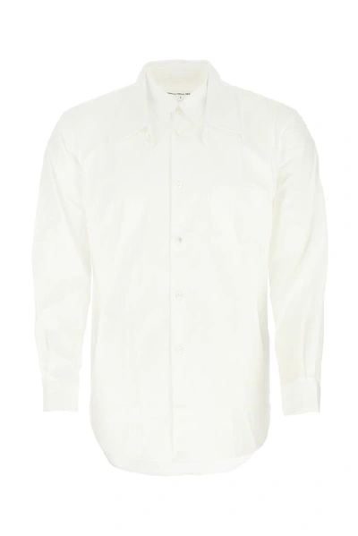 Shop Comme Des Garçons Shirt Double Collared Shirt In White