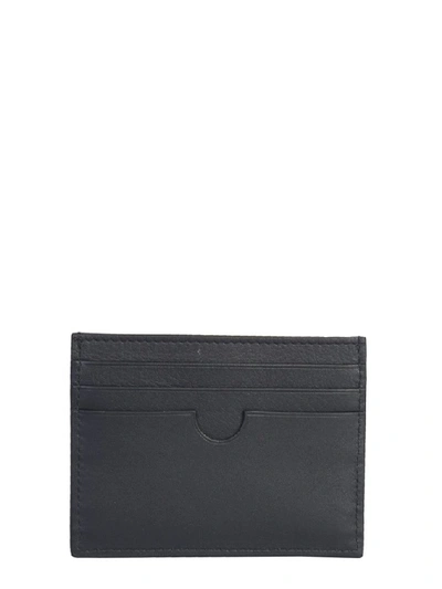 Shop Balmain Logo Plaque Cardholder In Black