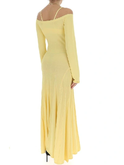 Shop Jacquemus La Robe Maille Valensole Dress In Yellow