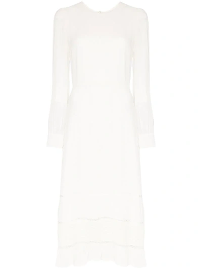 Shop Reformation Valerie Tiered Midi Dress In White
