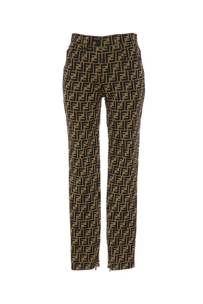 Shop Fendi Ff Monogram Pants In Multi