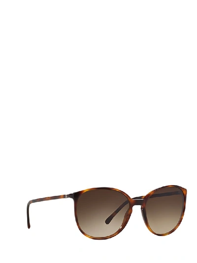 Pre-owned Chanel Round Frame Sunglasses In Brown