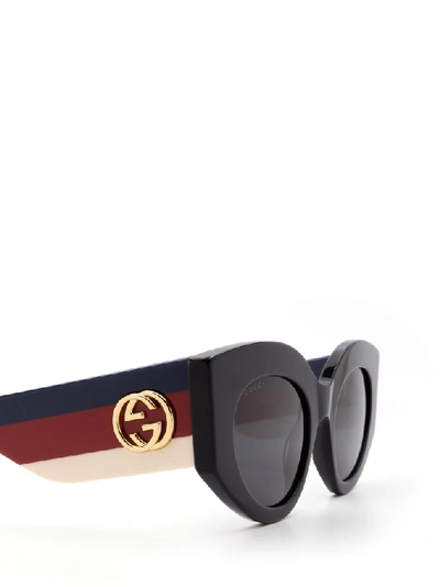 Shop Gucci Eyewear Cat Eye Sunglasses In Multi