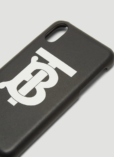 Shop Burberry Logo Iphone X/xs Cover In Black