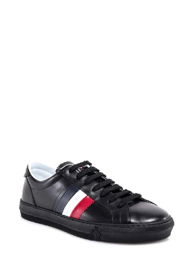 Shop Moncler Striped Low In Black