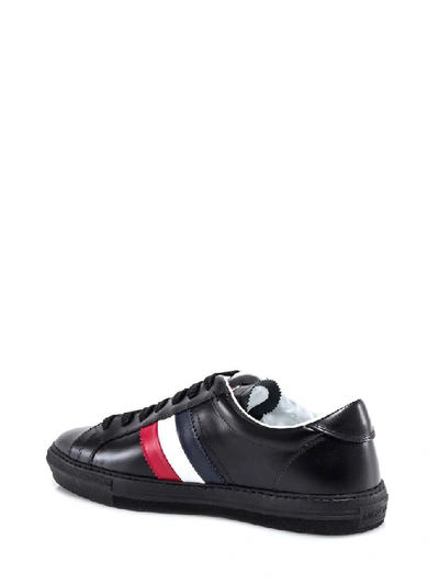 Shop Moncler Striped Low In Black