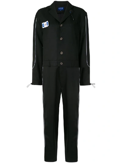 Shop Ader Error Oversized Long Sleeve Jumpsuit In Black