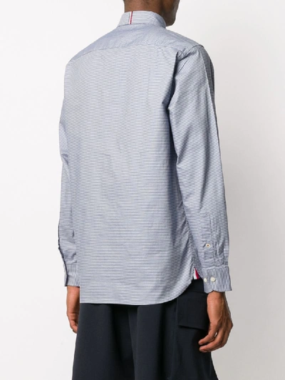 Shop Tommy Hilfiger Long Sleeve Printed Shirt In Blue