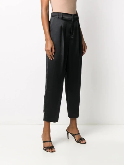 Shop Pt01 Daisy Cropped Trousers In Black