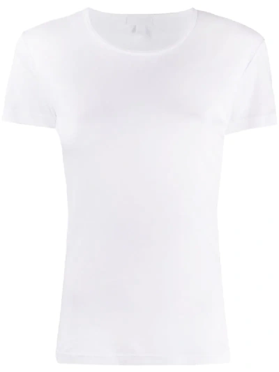 Sunspel Sea Island Crew Neck T-shirt In White