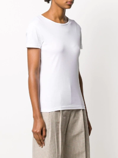 Sunspel Sea Island Crew Neck T-shirt In White
