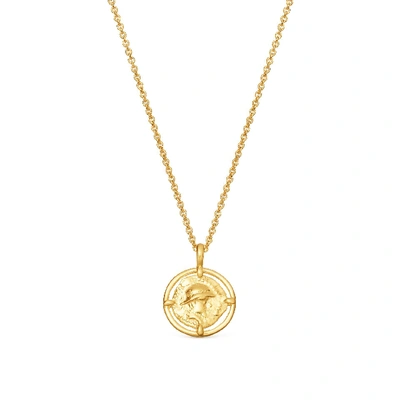 Shop Missoma Lucy Williams Mini Rope Coin Necklace 18ct Gold Plated Vermeil