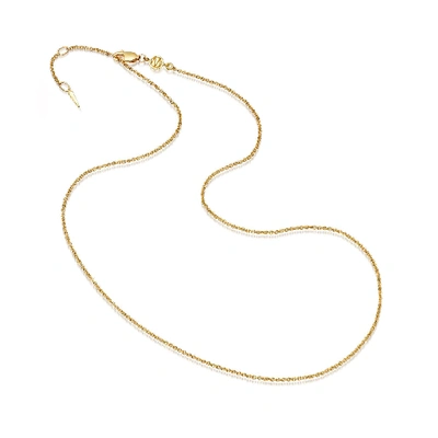 Shop Missoma Medium Plain Chain Necklace 18ct Gold Plated Vermeil